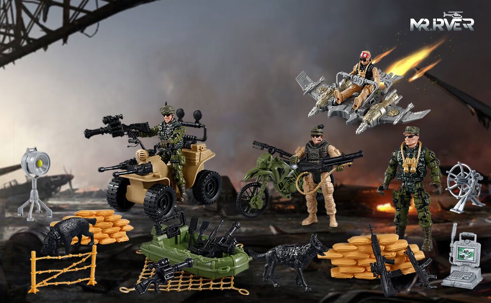 Army Men Action Figures Set