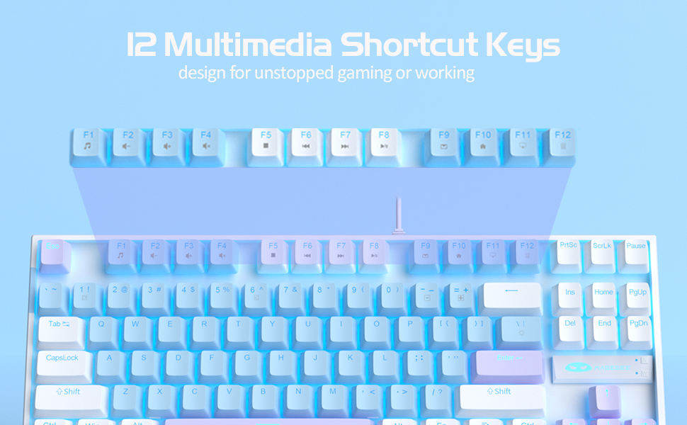 blue switch mechanical keyboard