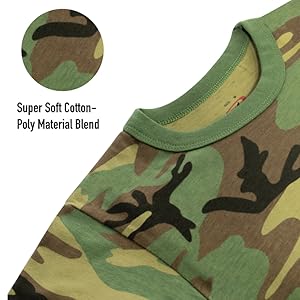 Rothco Kids Children Child Boys Gurls Camo Camouflage T-Shirt T Shirt Tee Short Sleeve Crewneck